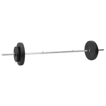 Langhantel und Kurzhantel mit Gewichten 60 kg 