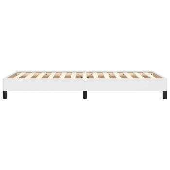 Bettgestell Weiß 90x200 cm Kunstleder