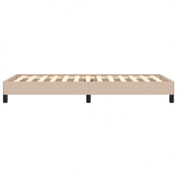 Bettgestell Cappuccino-Braun 90x200 cm Kunstleder