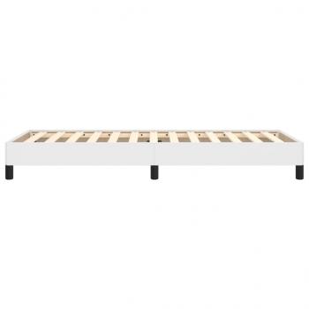 Bettgestell Weiß 100x200 cm Kunstleder
