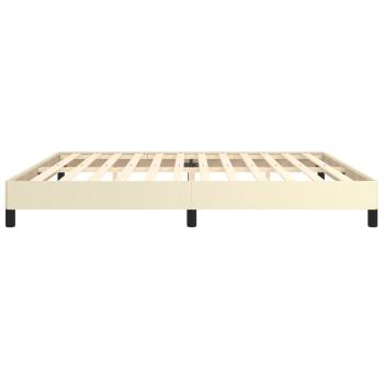 Bettgestell Creme 200x200 cm Kunstleder
