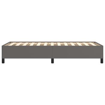 Bettgestell Grau 80x200 cm Kunstleder