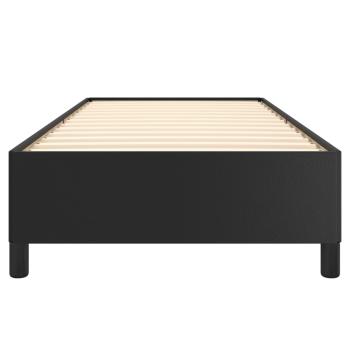 Bettgestell Schwarz 90x200 cm Kunstleder