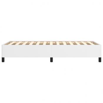 Bettgestell Weiß 90x200 cm Kunstleder