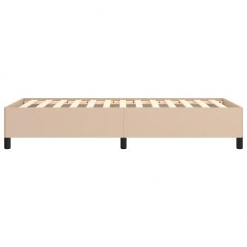 Bettgestell Cappuccino-Braun 100x200 cm Kunstleder
