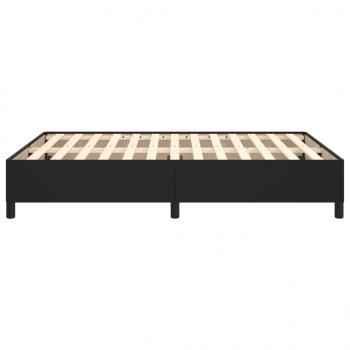 Bettgestell Schwarz 140x200 cm Kunstleder