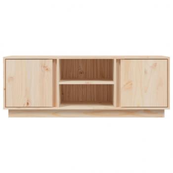 TV-Schrank 110x35x40,5 cm Massivholz Kiefer