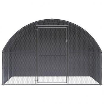 Outdoor-Hühnerstall 3x2x2 m Verzinkter Stahl