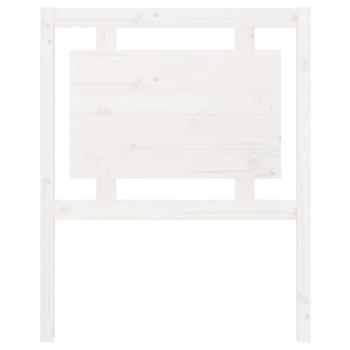 Kopfteil Weiß 80,5x4x100 cm Massivholz Kiefer