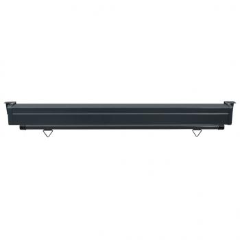 Balkon-Seitenmarkise 160 × 250 cm Schwarz