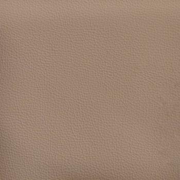 3-Sitzer-Sofa mit Hocker Cappuccino-Braun 180 cm Kunstleder