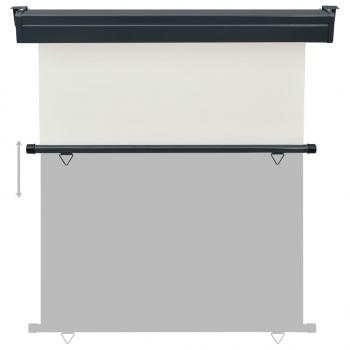 Balkon-Seitenmarkise 170 × 250 cm Creme