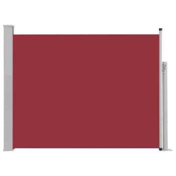Ausziehbare Seitenmarkise 140×500 cm Rot