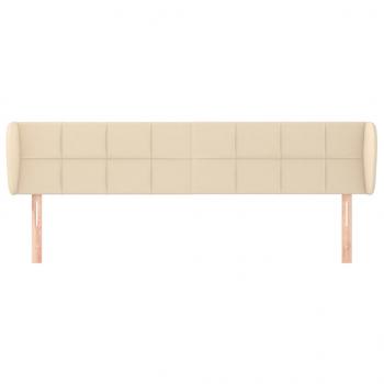 Kopfteil mit Ohren Creme 163x23x78/88 cm Stoff
