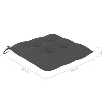 Klappbare Gartenstühle mit Kissen 8 Stk. Massivholz Akazie