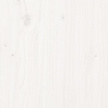 Massivholzbett Weiß 75x190 cm