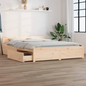 ARDEBO.de - Bett mit Schubladen 160x200 cm