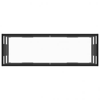 TV-Schrank Schwarz mit Hartglas 120x40x40 cm