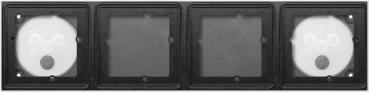 ARDEBO.de Gira 5504910 System 106 AP-Gehäuse 4 Module 1x4, Anthrazit