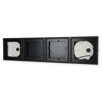 Gira 5504910 System 106 AP-Gehäuse 4 Module 1x4, Anthrazit
