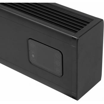 Eurom Alutherm Baseboard 2000 Konvektorheizung, niedrige Bauart, 2000W, 3 Leistungsstufen, schwarz (361216)
