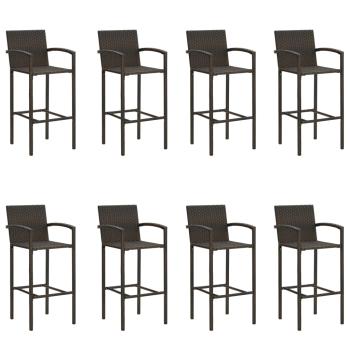 9-tlg. Gartenbar-Set Braun