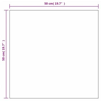 Wandspiegel 2 Stk. 50x50 cm Quadratisch Glas