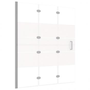Faltbare Duschkabine ESG 120x140 cm Weiß 
