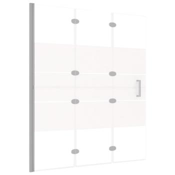 Faltbare Duschkabine ESG 120x140 cm Weiß 