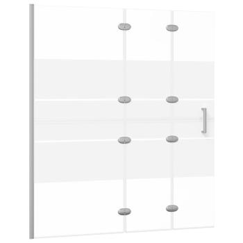 Faltbare Duschkabine ESG 120x140 cm Weiß 