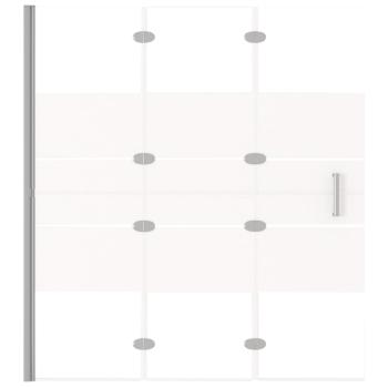 Faltbare Duschkabine ESG 120x140 cm Weiß 