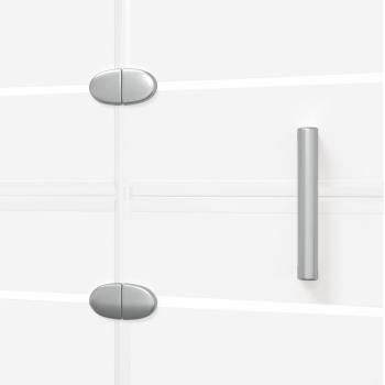 Faltbare Duschkabine ESG 120x140 cm Weiß 