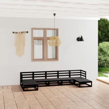 ARDEBO.de - 7-tlg. Garten-Lounge-Set Massivholz Kiefer