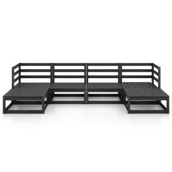 6-tlg. Garten-Lounge-Set Massivholz Kiefer