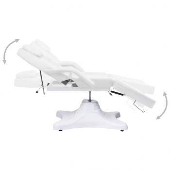 Massagetisch Weiß 180x62x(86,5-118) cm  