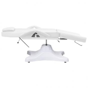 Massagetisch Weiß 180x62x(86,5-118) cm  
