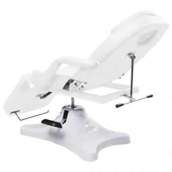Massagetisch Weiß 180x62x(86,5-118) cm  