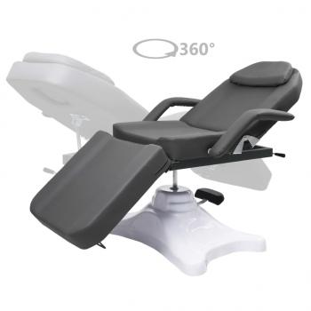 Massagetisch Grau 180x62x(86,5-118) cm  