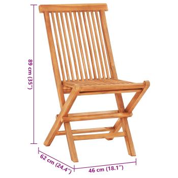 3-tlg. Bistroset mit Taupe Kissen Massivholz Teak
