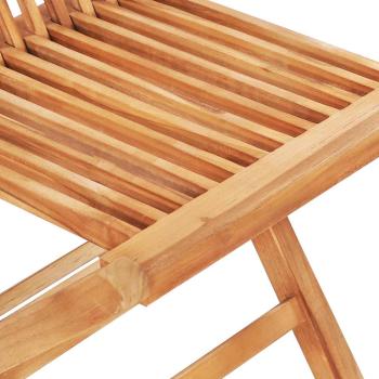 3-tlg. Bistroset mit Taupe Kissen Massivholz Teak
