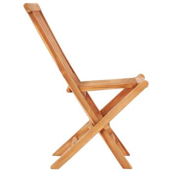 3-tlg. Bistroset mit Taupe Kissen Massivholz Teak