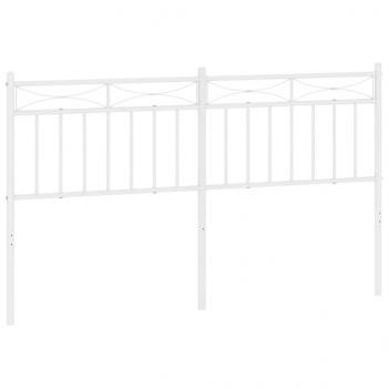 Kopfteil Metall Weiß 150 cm