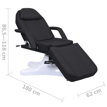 Massagetisch Schwarz 180x62x(86,5-118) cm  