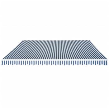 Gelenkarmmarkise 500 cm Blau/Weiß
