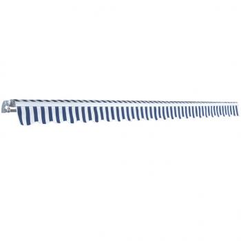 Gelenkarmmarkise 500 cm Blau/Weiß