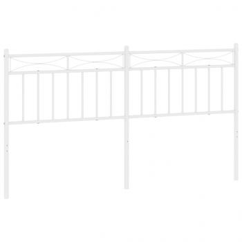 Kopfteil Metall Weiß 160 cm