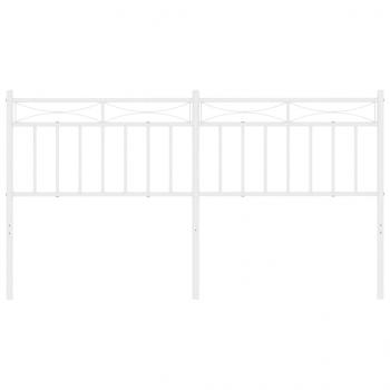 Kopfteil Metall Weiß 160 cm