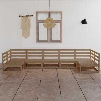 ARDEBO.de - 7-tlg. Garten-Lounge-Set Massivholz Kiefer