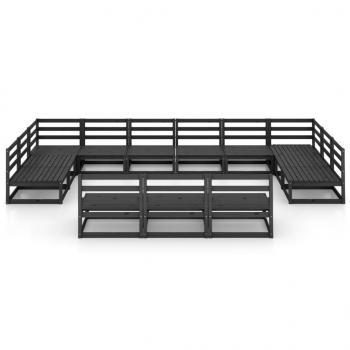 13-tlg. Garten-Lounge-Set Massivholz Kiefer