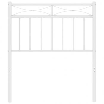 Kopfteil Metall Weiß 75 cm